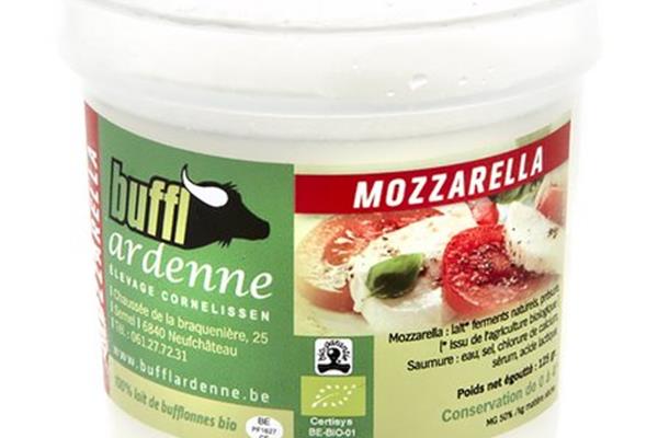 Buffl'Ardenne Mozzarella di bufala bio 125g Producten in de kijker Webshop