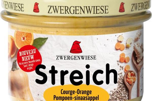 Zwergenwiese pompoen en sinaasappel 180 g Spreads Webshop